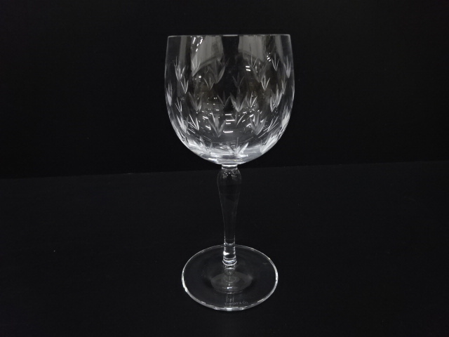  TIFFANY&amp;Co.　ティファニー　フローレット　ワイングラス　ペア　洋食器